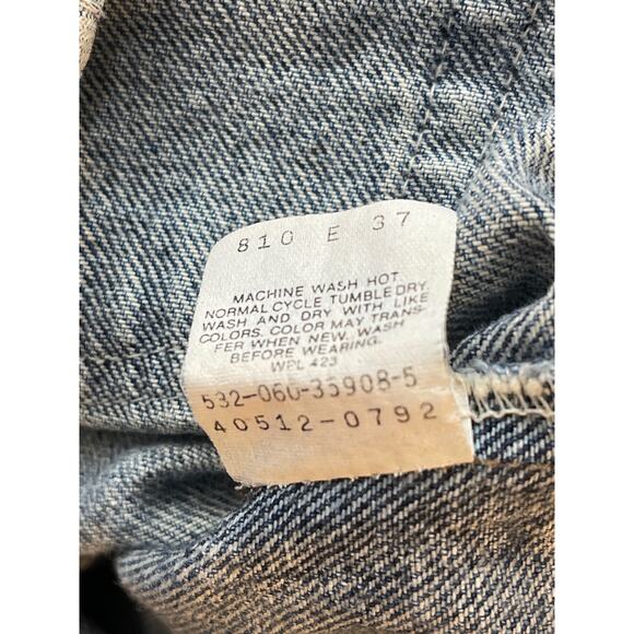 Vintage Levi's 80's Jeans Silver Tab Acid Medium Wash 512 Slim Men's 31 x 32 USA - Picture 10 of 10